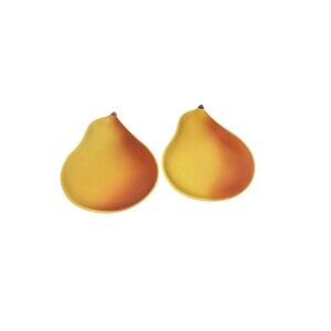 Pottery Barn Plates Pear Design Set  Of 2 Dessert Salad Lunch Plates Portugal